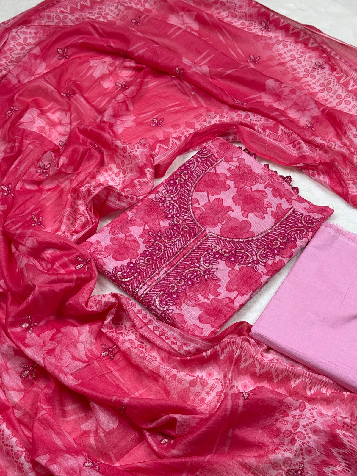 Luxury Cotton Salwar Kameez Dress. Pakistani Saiyaara Inspired.